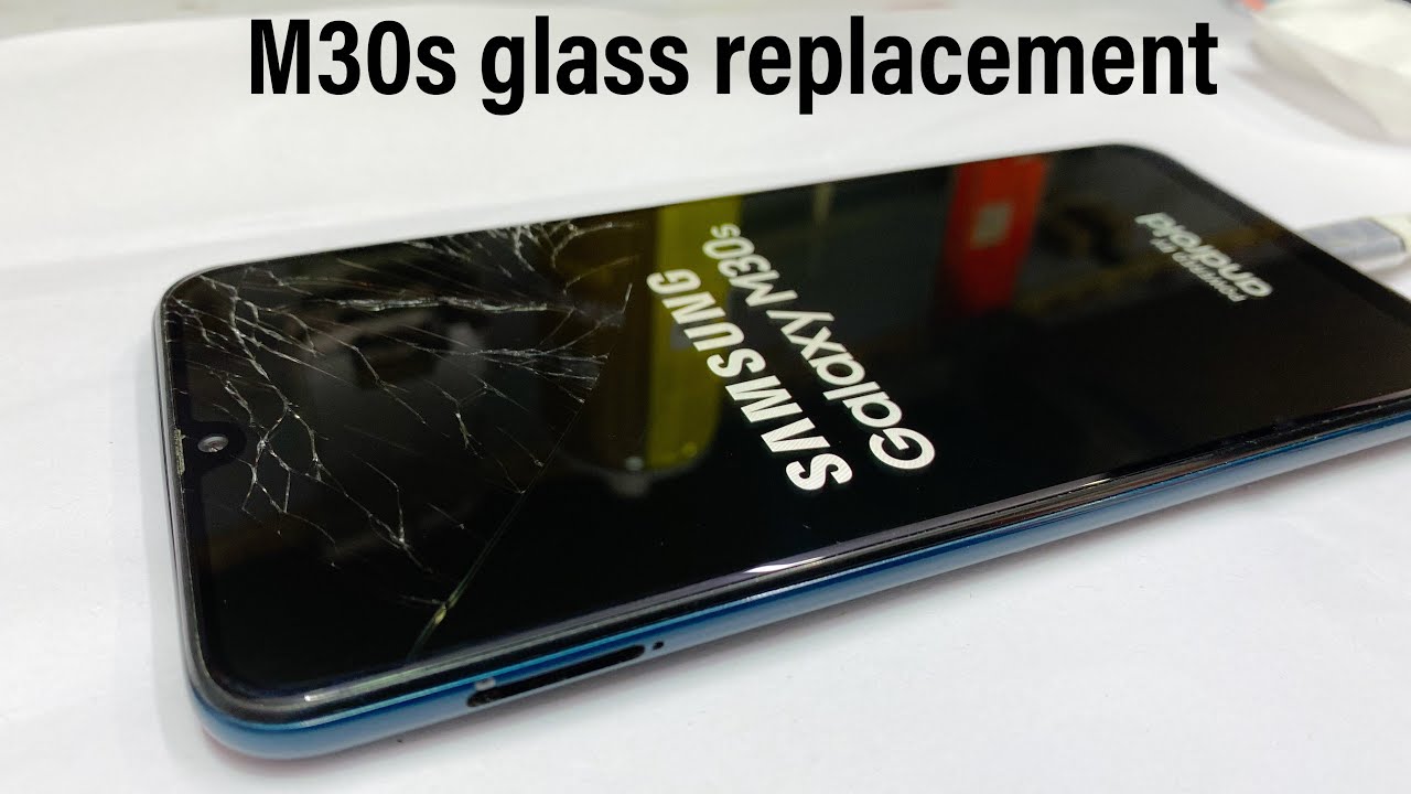samsung galaxy M30s | glass only replacement | rebuild broken phone | Restoration smartphone