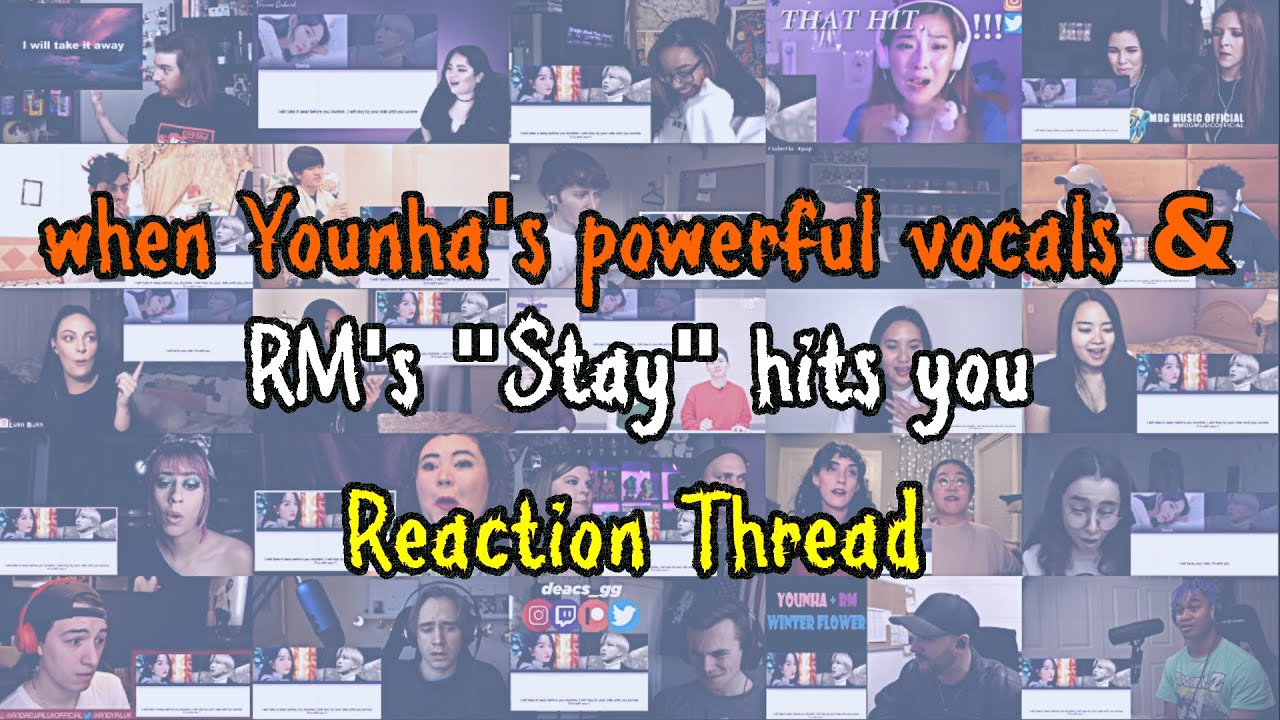 when Younha's powerful vocals & RM's 