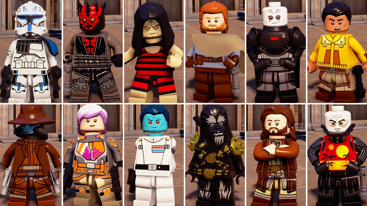 Все персонажи DLC Galactic Edition в LEGO Star Wars The Skywalker Saga (Character Collection 2)