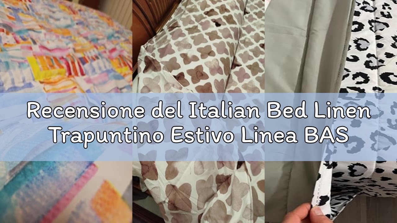 Recensione del Italian Bed Linen Trapuntino Estivo Linea BASIC Made in Italy Copriletto Stampato in