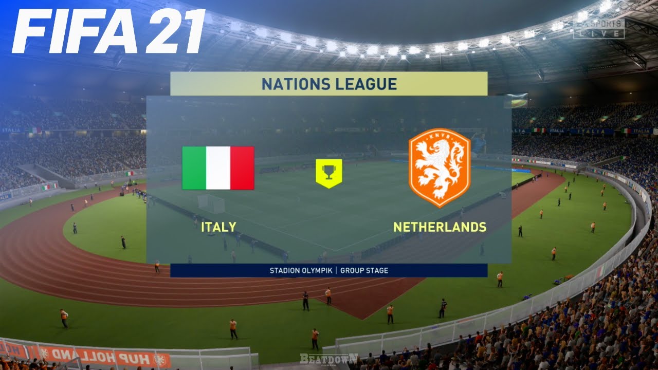 FIFA 21 - Italy vs. Netherlands | Nations League