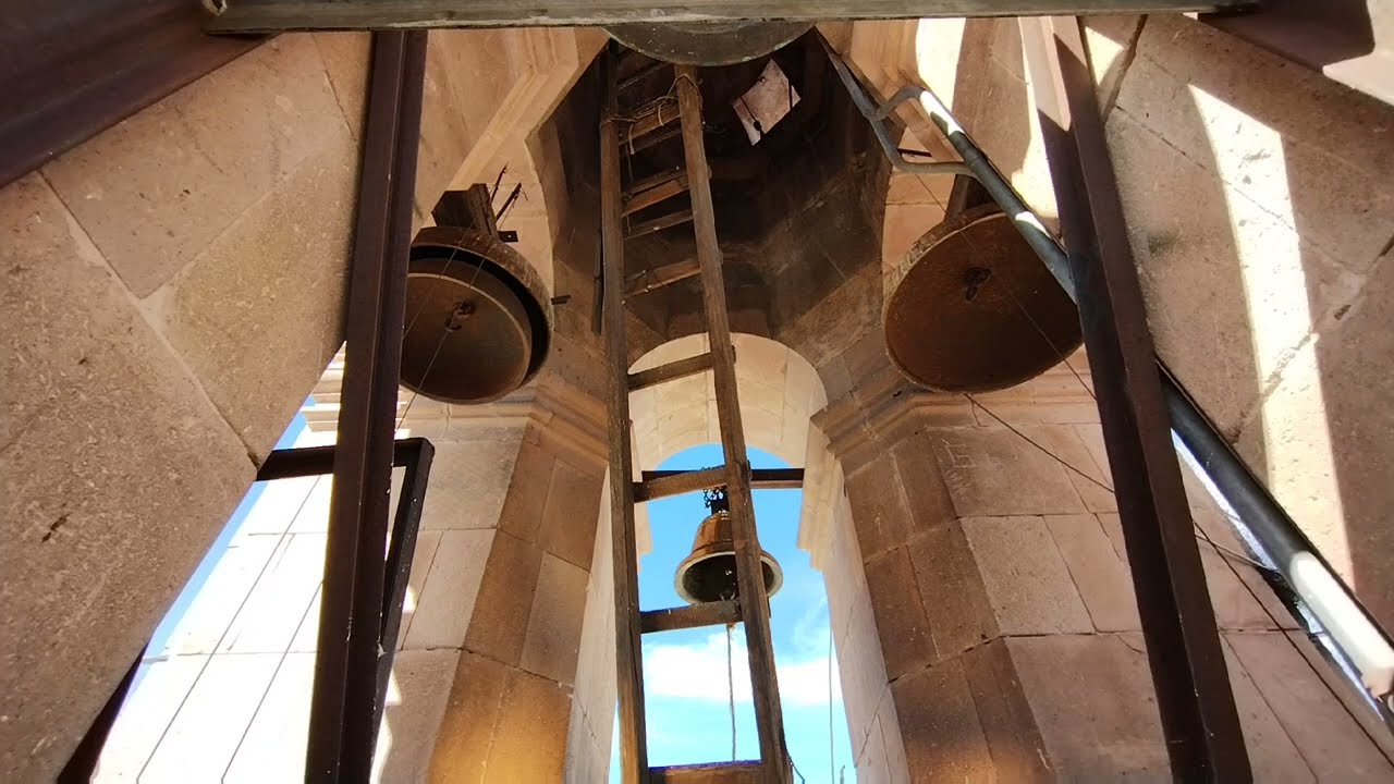 Mecanismo de campanas del reloj de catedral de Aguascalientes