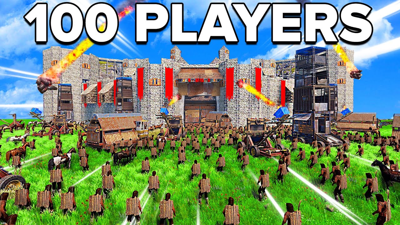 Can 100 players raid my UNRAIDABLE Rust Castle?
