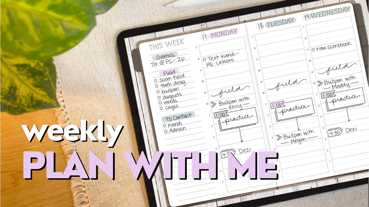 Real Time Plan With Me | Digital Planning on iPad | GoodNotes 5