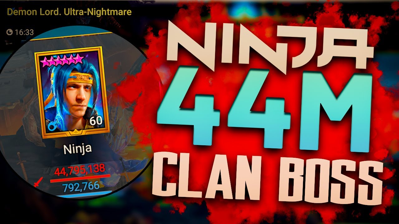 MAX Damage Ninja Bateater Clan Boss Team I Raid Shadow Legends