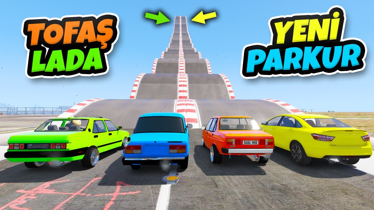 Tofaş vs Lada Ailesi Arabalar Yeni Parkurda - GTA 5