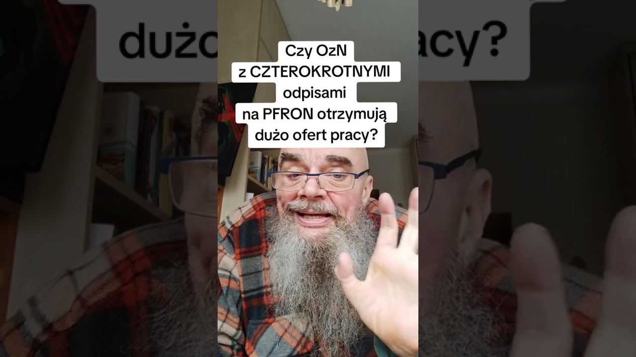Czy OzNz CZTEROKROTNYMI odpisami na PFRON otrzymują dużo ofert pracy?