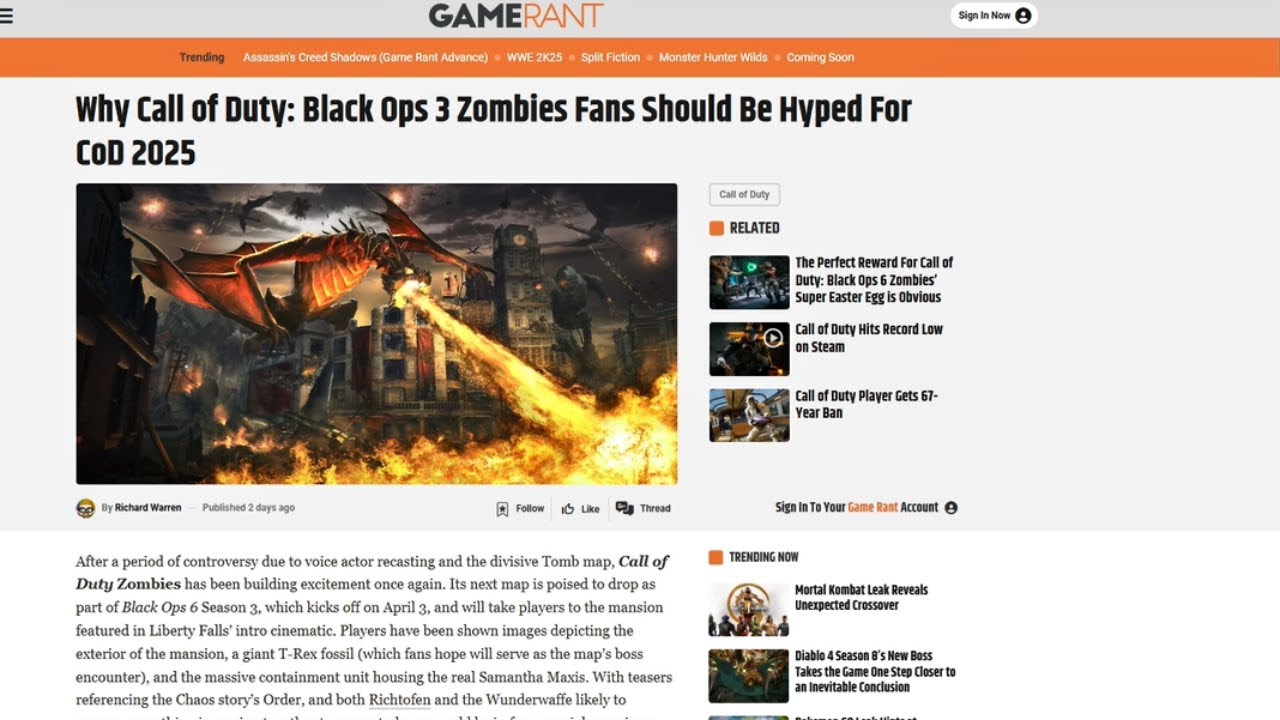 Talking About COD 2025 Leaks