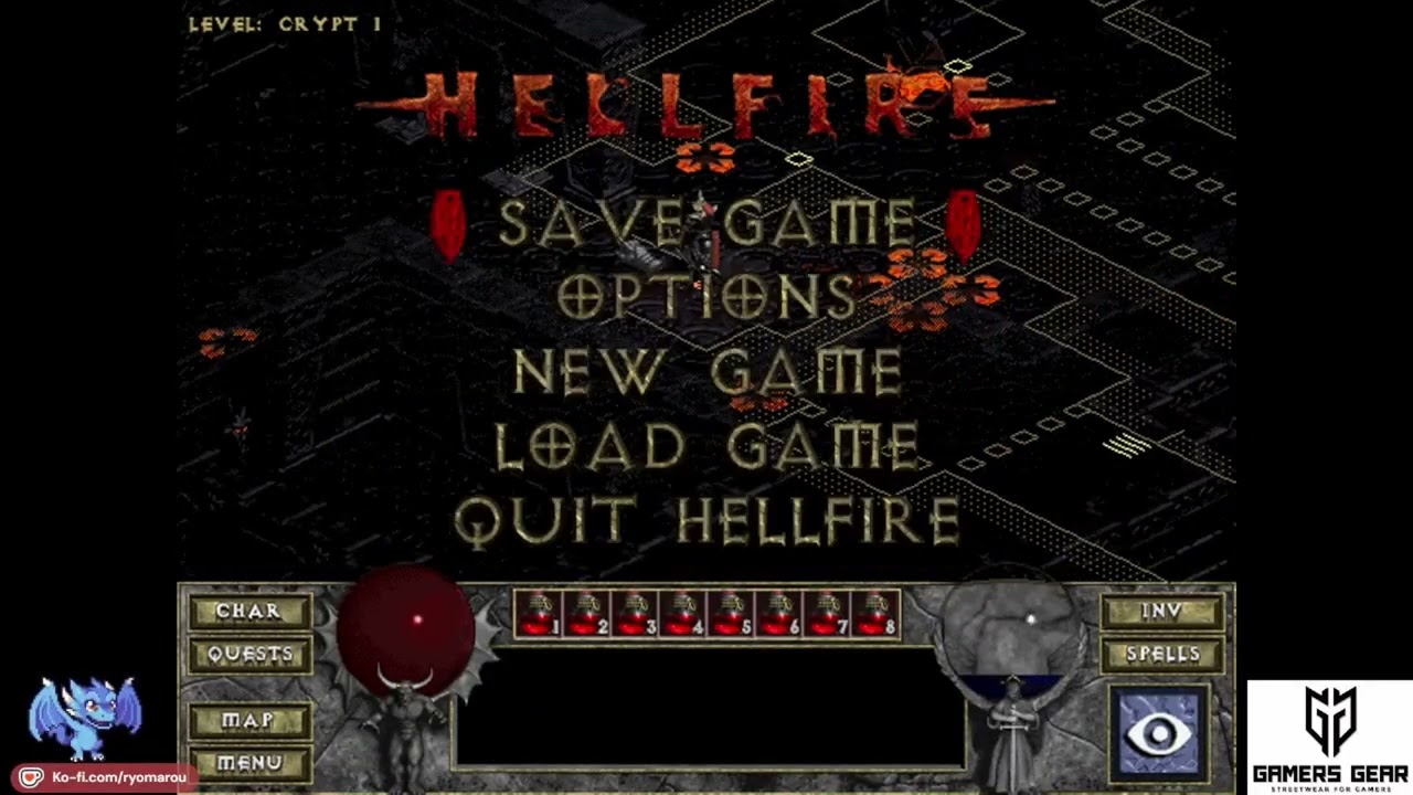 Diablo Hellfire - Playthrough Part 21 - Crypta 1 (Schwierigkeitsgrad Hell)