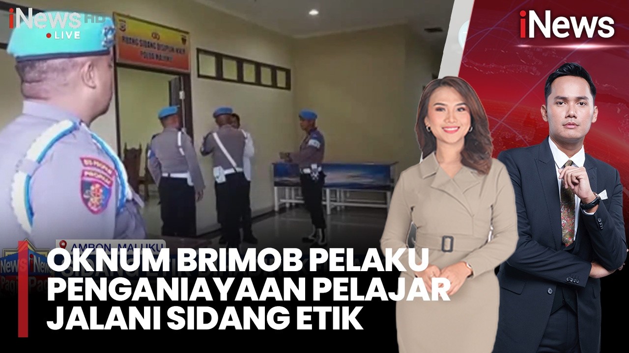 Sidang Etik Anggota Brimob Penganiaya Pelajar Dipantau Pengawas Eksternal |iNews Pagi (24/03)