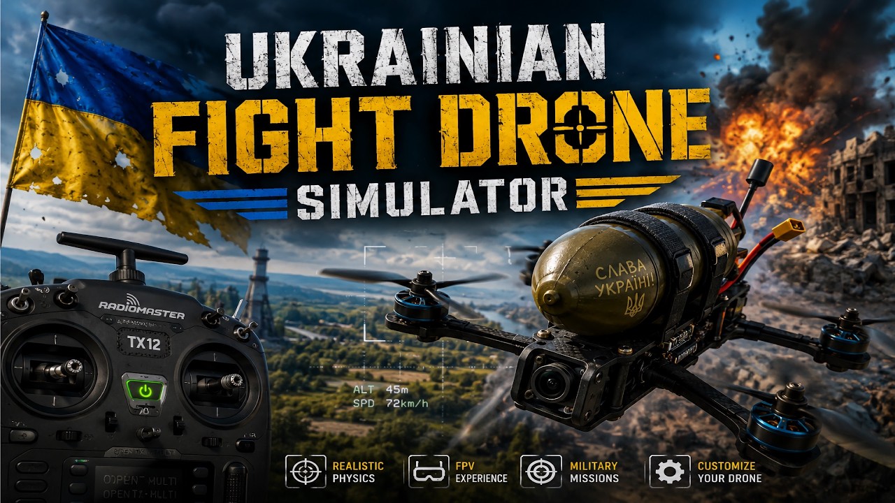 UKRAINIAN FIGHT DRONE SIMULATOR + RadioMaster TX12