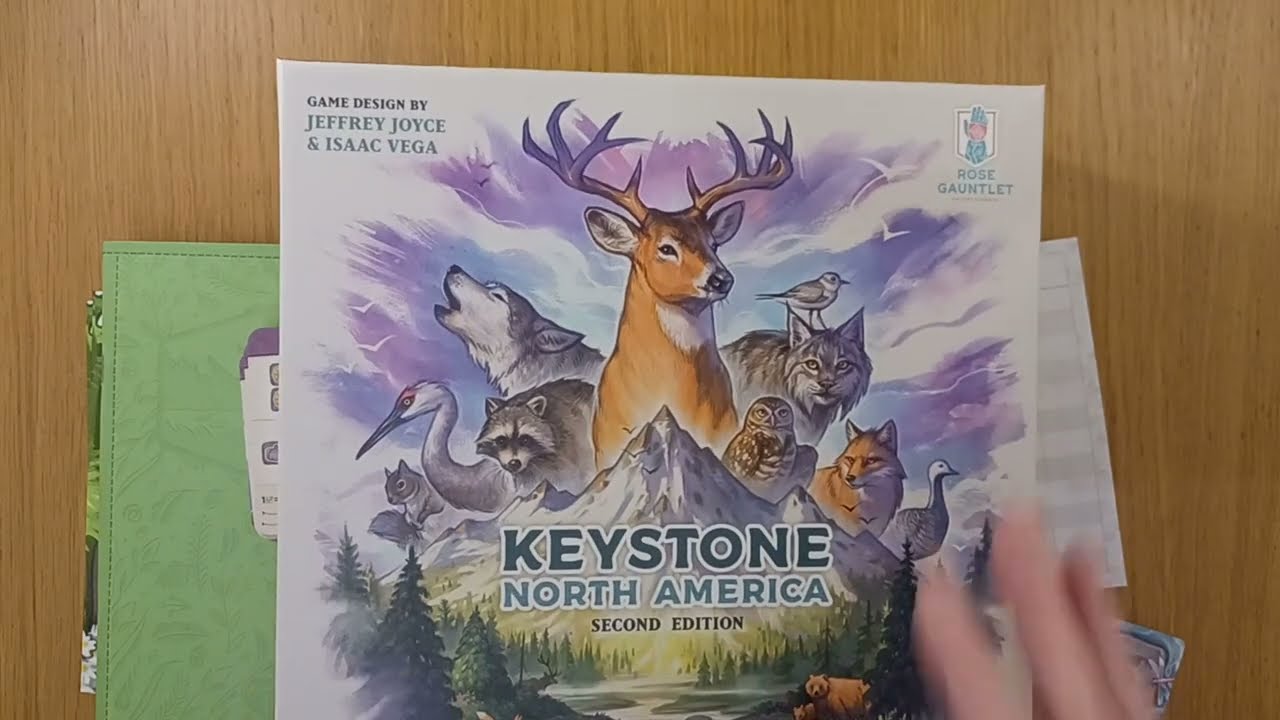 Настольная игра Keystone для двух игроков Isaac Vega AmassGames одиночная игра природа трейлер пр...