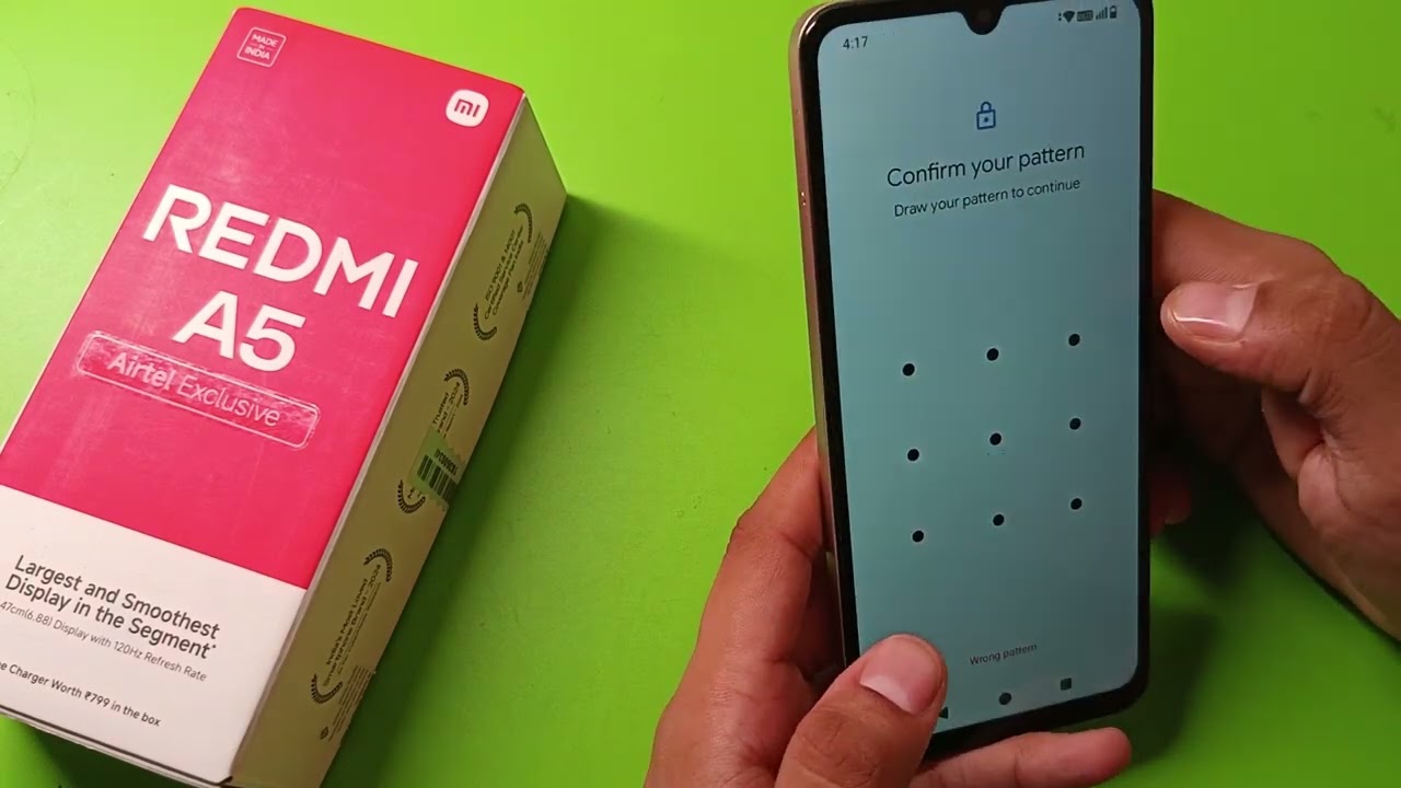 Redmi A5: как изменить пароль экрана блокировки