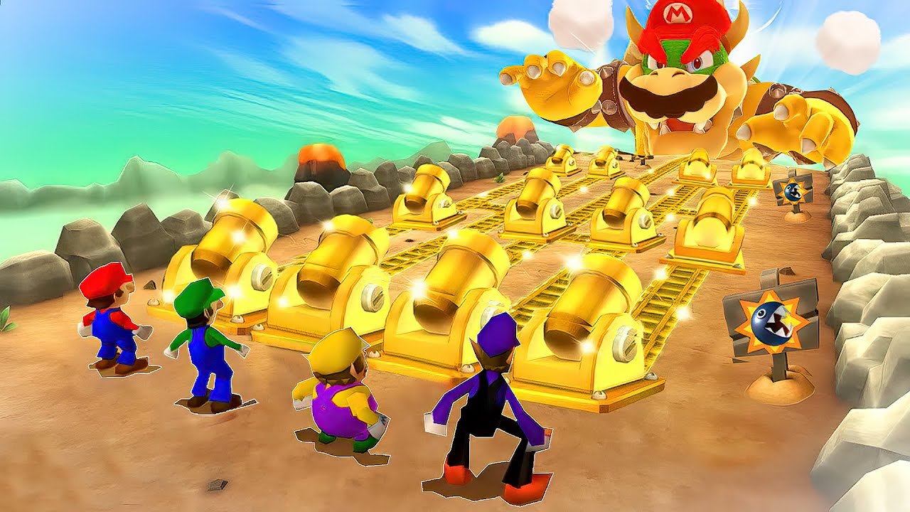 【マリオパーティ9】ボスゲートバトルマリオVsルイージVsワリオVsワルイージ(最強CPU｢たつじん」)