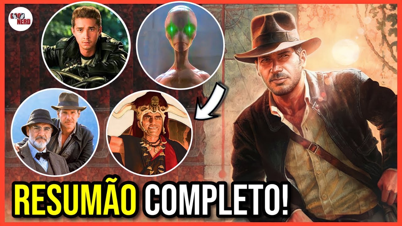 INDIANA JONES: TODOS OS FILMES EM 1 VÍDEO! - A HISTÓRIA COMPLETA DE HENRY JONES, MAIRON E ALIEN!