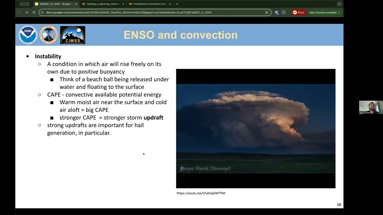 Using AI to Predict Convective Weather Hazards - SATMOC Workshop 2024