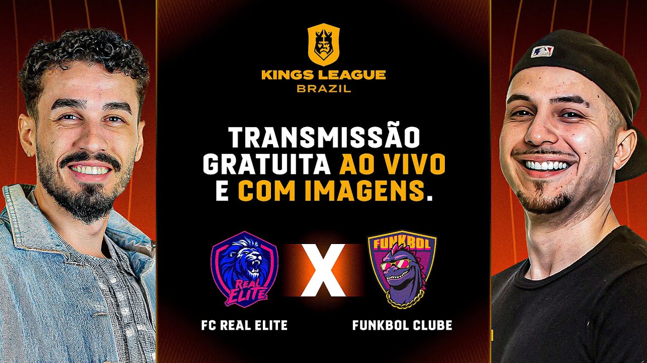 REAL ELITE X FUNKBOL | | KINGS LEAGUE BRAZIL - AO VIVO E COM IMAGENS