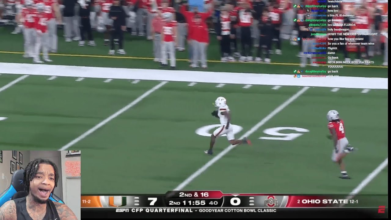 FlightReacts Cotton Bowl: Miami Hurricanes vs. Ohio State Buckeyes | Full Game Highlights