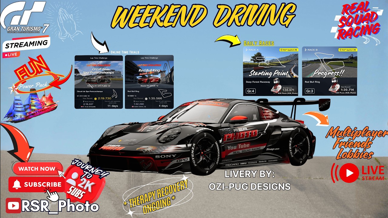 GT7 Gran Turismo 7 ❤️‍🩹Recovery Ongoing❤️‍🩹Improving Daily Race Quali-Laps + Lobbies!! Let’s Go!!
