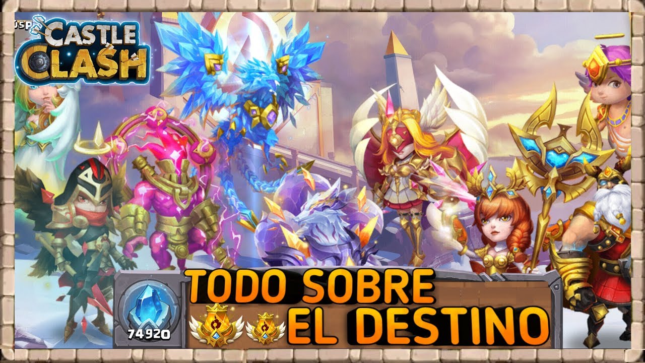 ¿Como Elevar el Destino Rápido y Fácil? | Mas Nivel Para Tus Héroes | Castle Clash