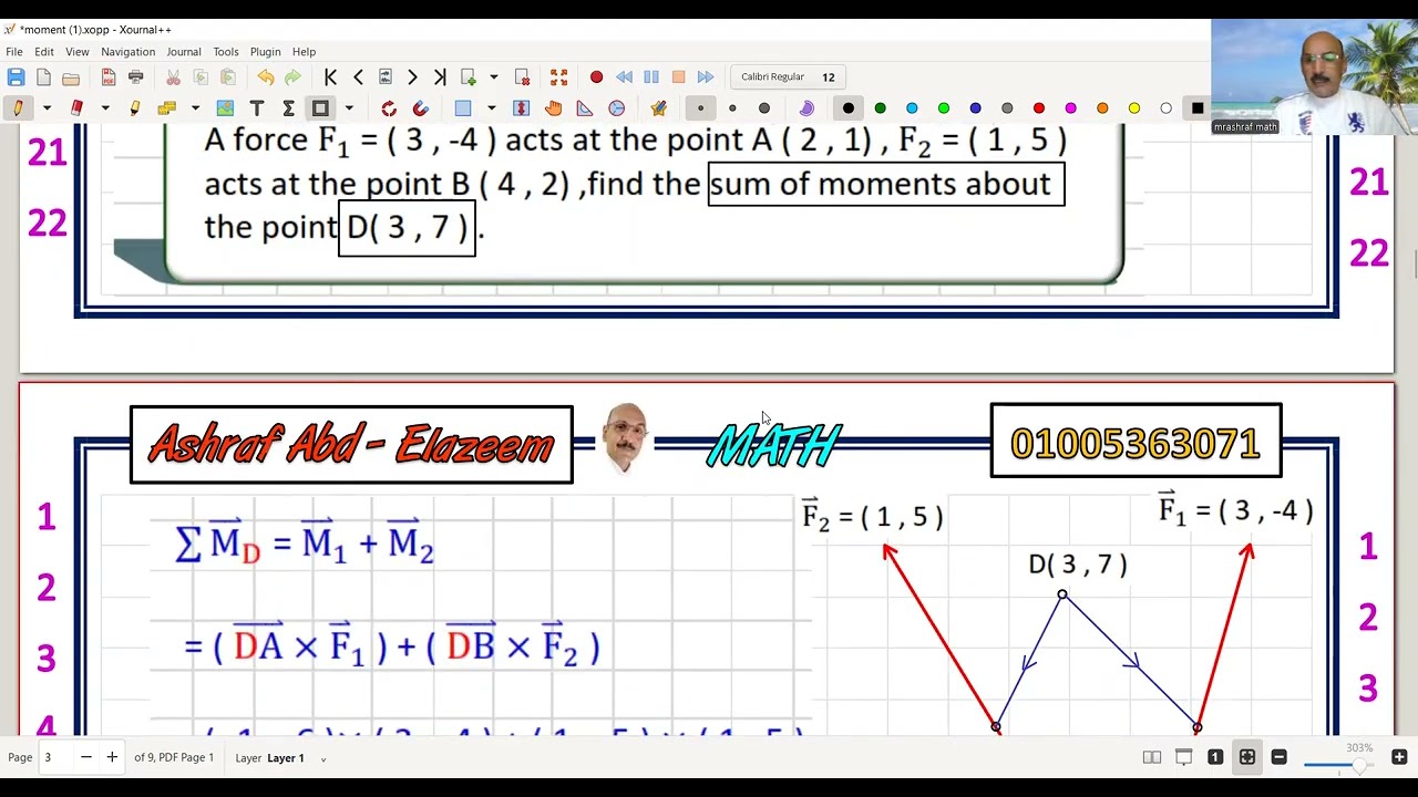 Moment vector 1