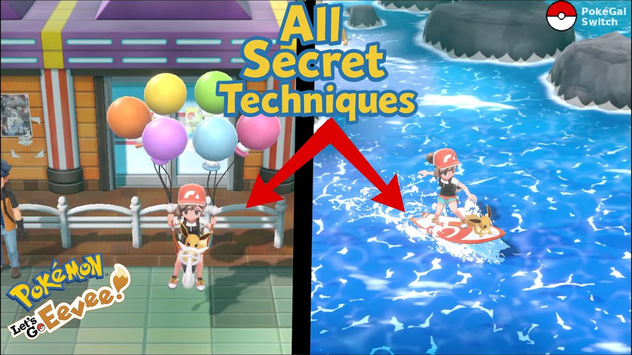 How to get ALL SECRET TECHNIQUES in Pokémon Lets Go
