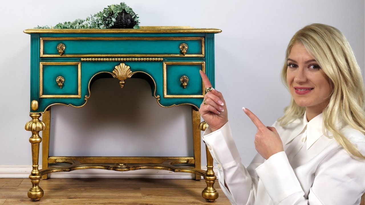 Hollywood Glam? ~ Vintage Buffet Makeover