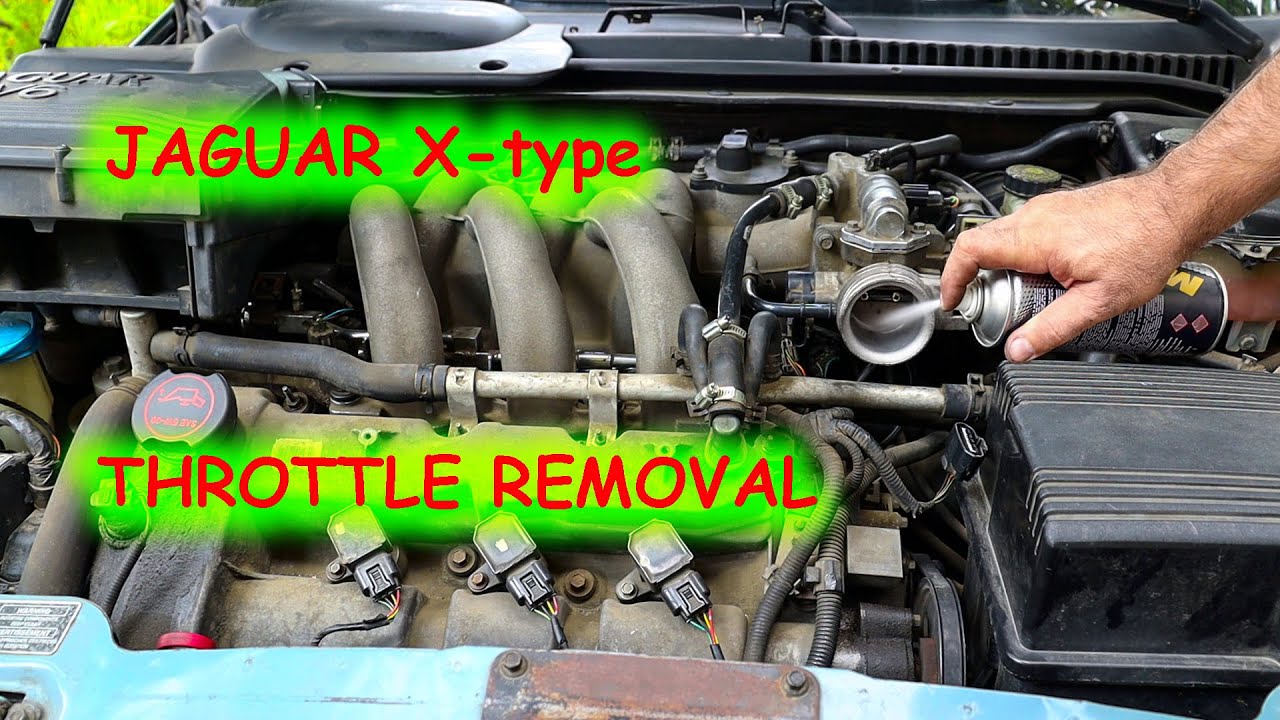 Jaguar X-type throttle body clean, removal & relearn, throttle position sensor
