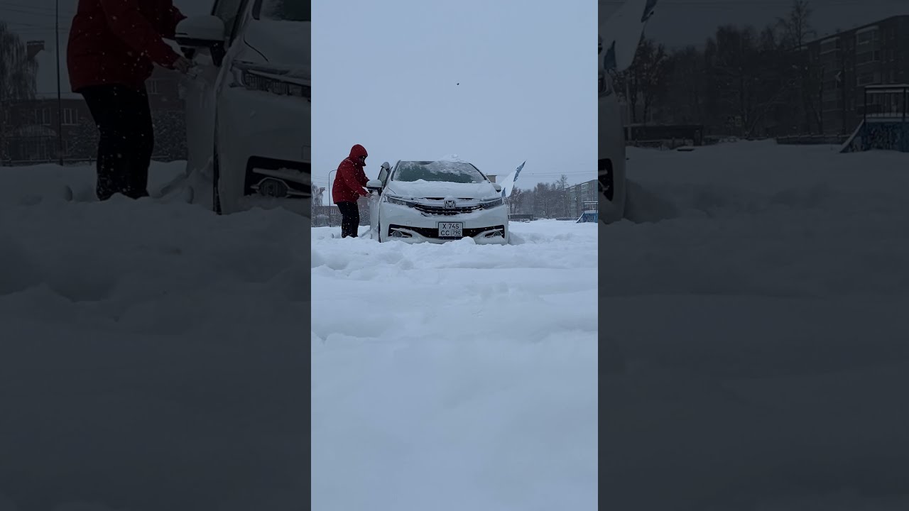 Пузотёрка  Зимой Хонда Шаттл