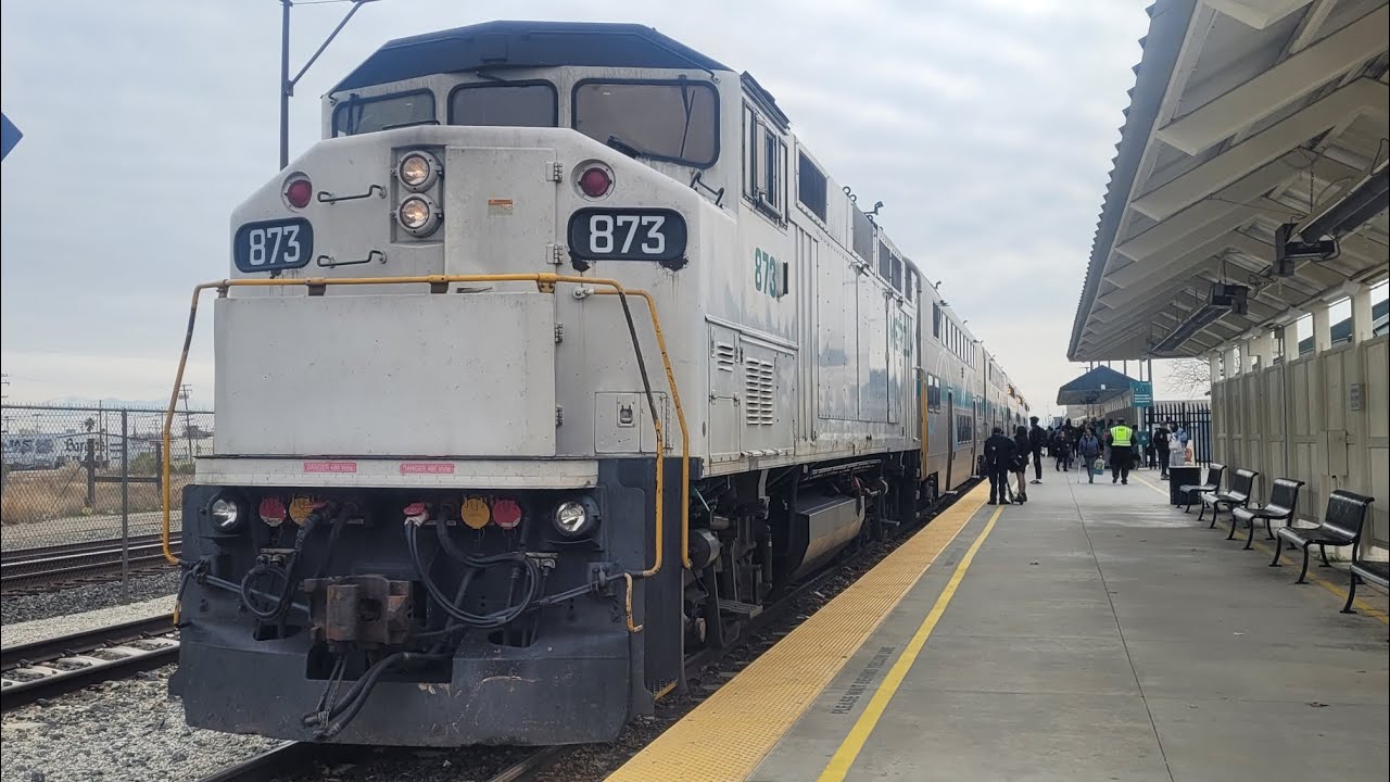 Riding Behind EMD F59PHR SCAX 873 On The AV Line On 1-6-26.