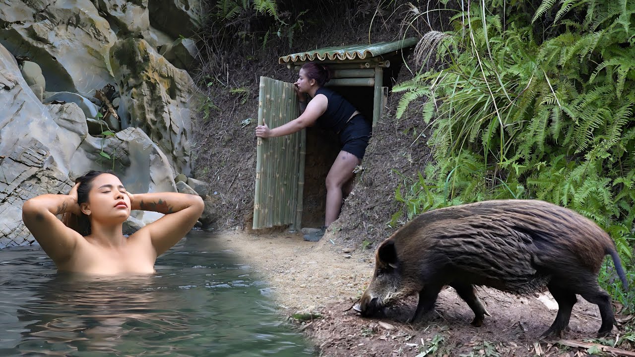 10 Days of Survival in the Deep Jungle – Wild Animals Attack at Night & A Dangerous Wild Boar Hunt