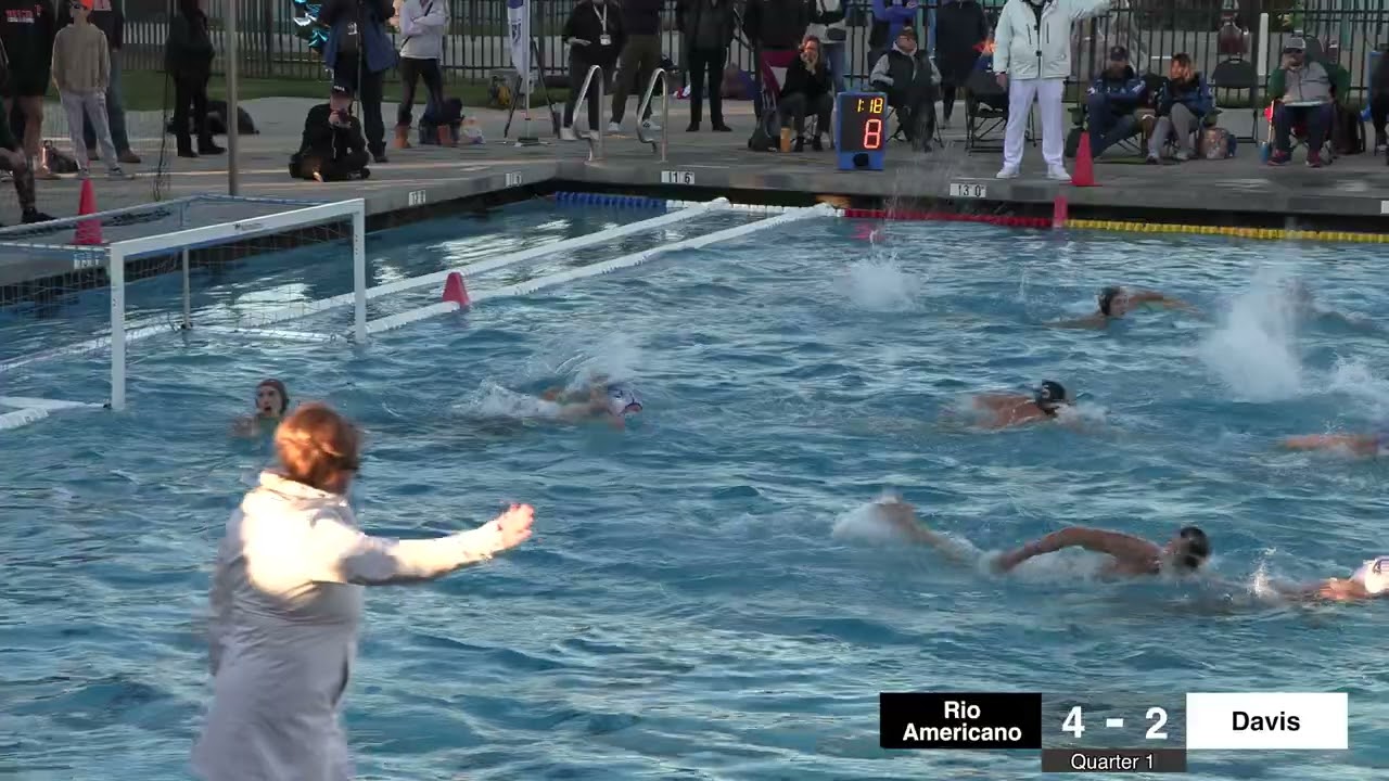 Boys Water Polo. Rio Americano vs Davis. CIF Championship Finals. 11/16/2024