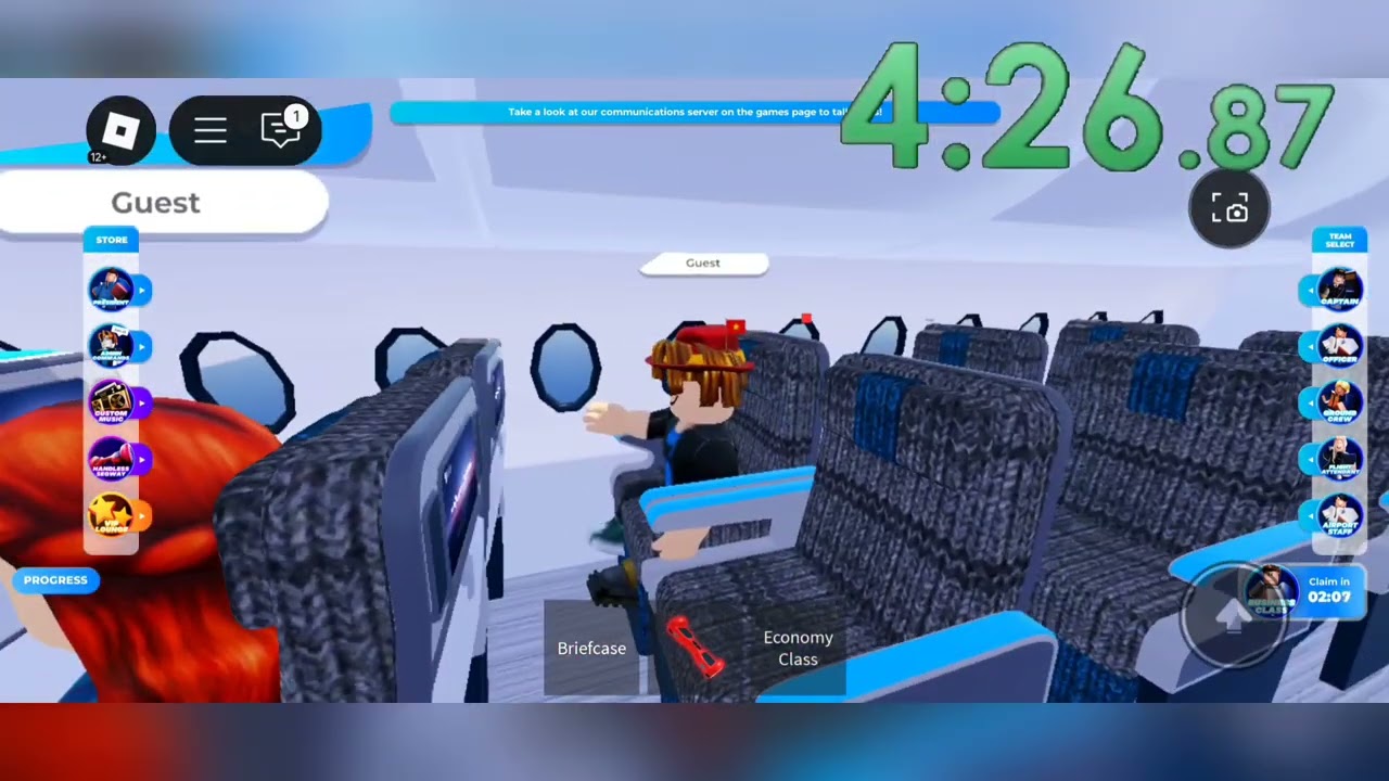 (FIRST SPEEDRUN VIDEO) How to be a captain in Liberty Airport Flight Simulator RP SPEEDRUN [6:33.88]