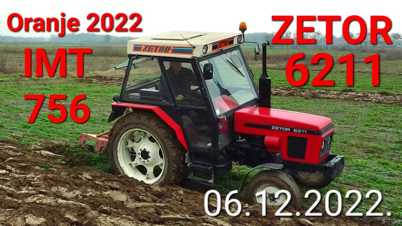 ZETOR 6211 06.12.2022. Oranje ZETOR 6211 & IMT 756 | PLOWING | PLOUGHING