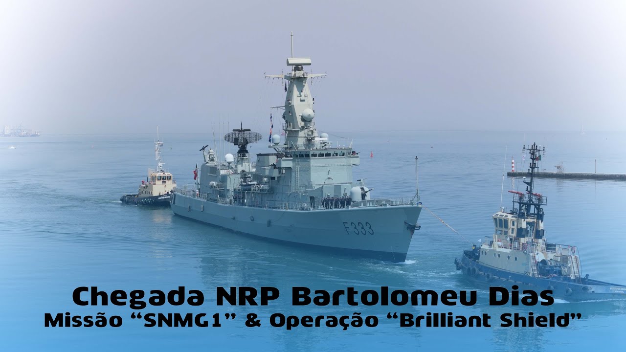 Chegada NRP Bartolomeu Dias de Missão Nato