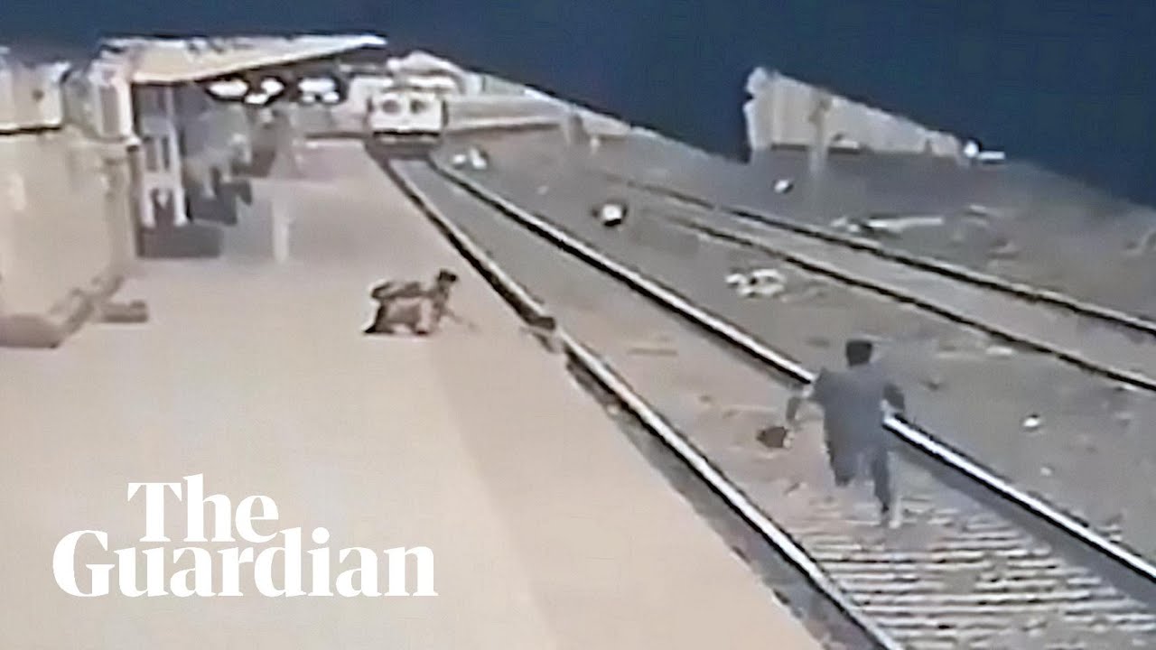 Railway worker saves boy from being run over by train