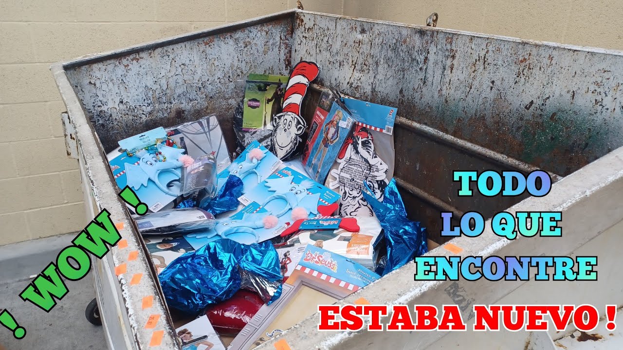 TODO esto tiran las TIENDAS en USA a la BASURA me LLEVE CAJAS DE COSAS #dumpsterdiving