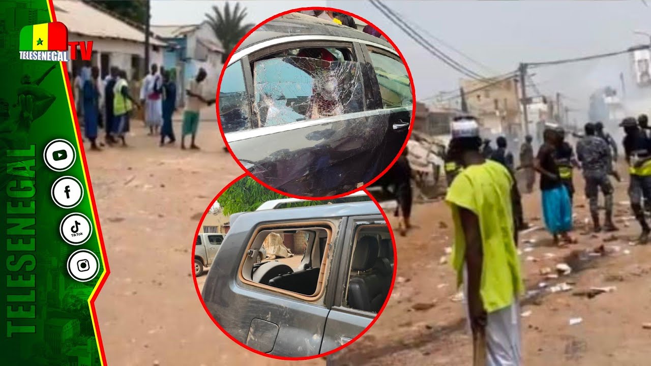 Attaque surprise contre la voiture du Khalife de Médina Gounass Thierno Amadou Tidiane Ba par...