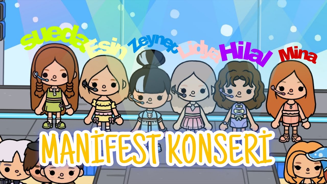 MANİFEST KONSERİNE GELDİM! ÇOK EĞLENDİM |toca boca|#tocaboca #manifest