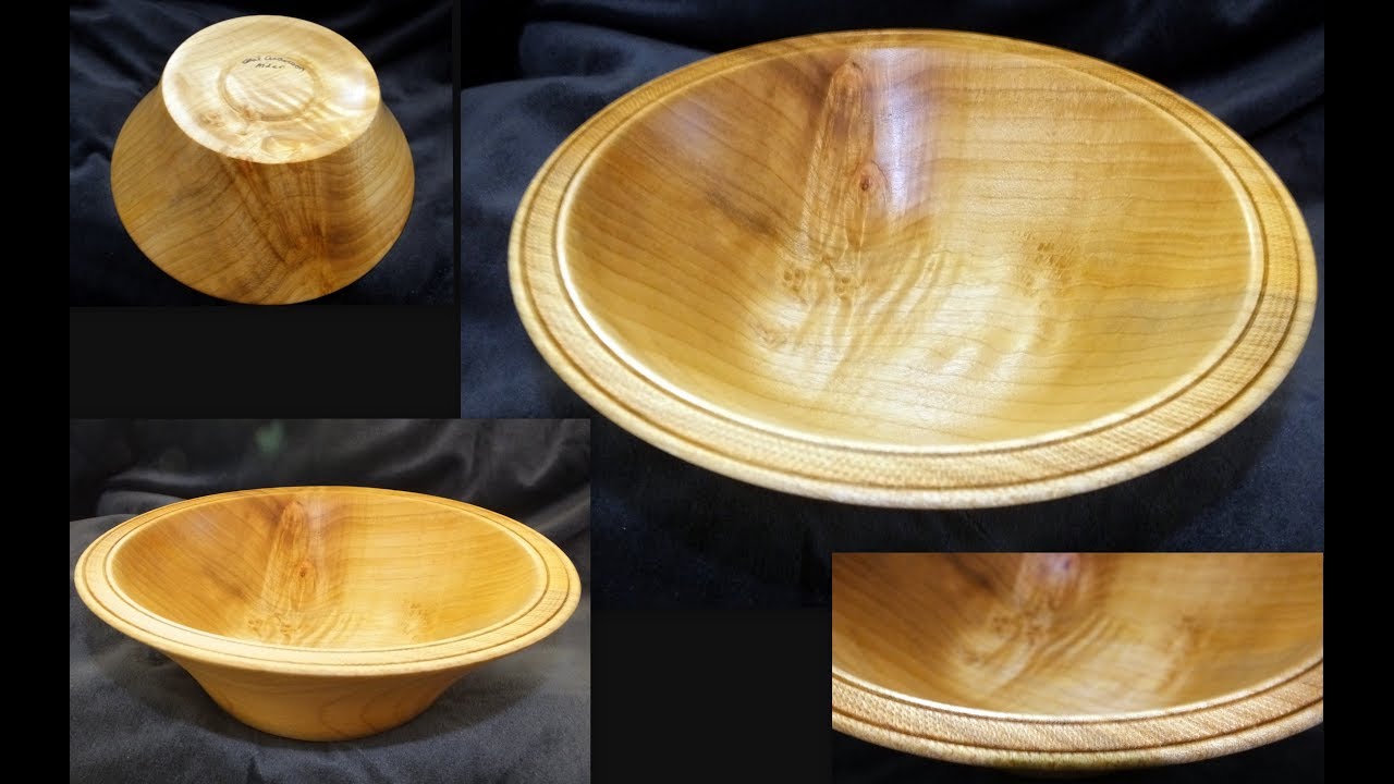Alder Bowl With Texture - Wood Turning