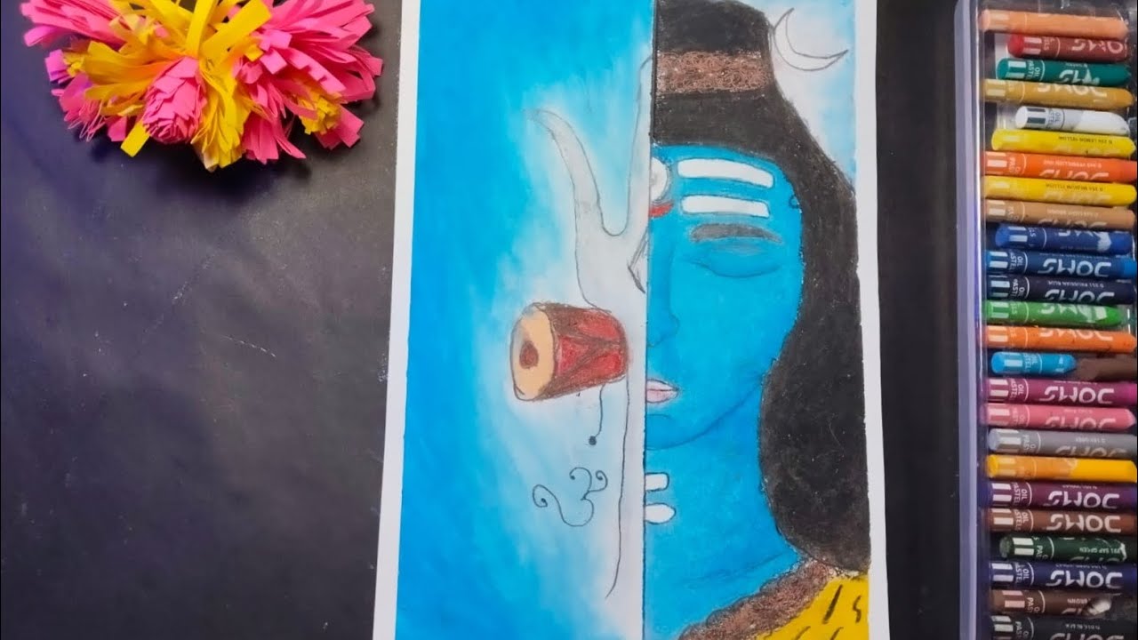 How to draw shiv ji, 💙🔥 Shivratri spical drawing, easy, step by step 