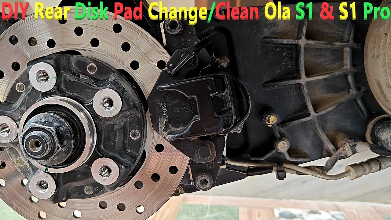DIY | Ola Rear Disk Pad Cleaning or Changing | Step By Step | For S1 | S1 Pro