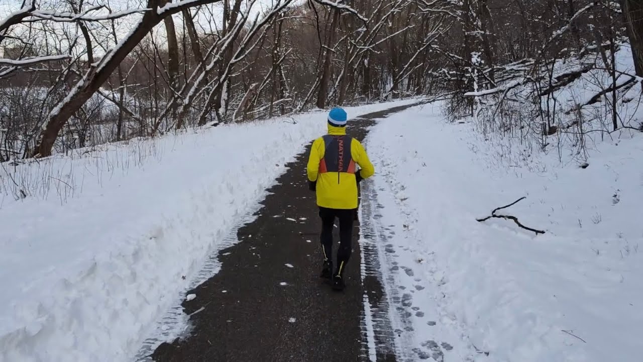 Fresh, White Snow, a Drone, Some Deer, and a Run - Feb 21, 2026