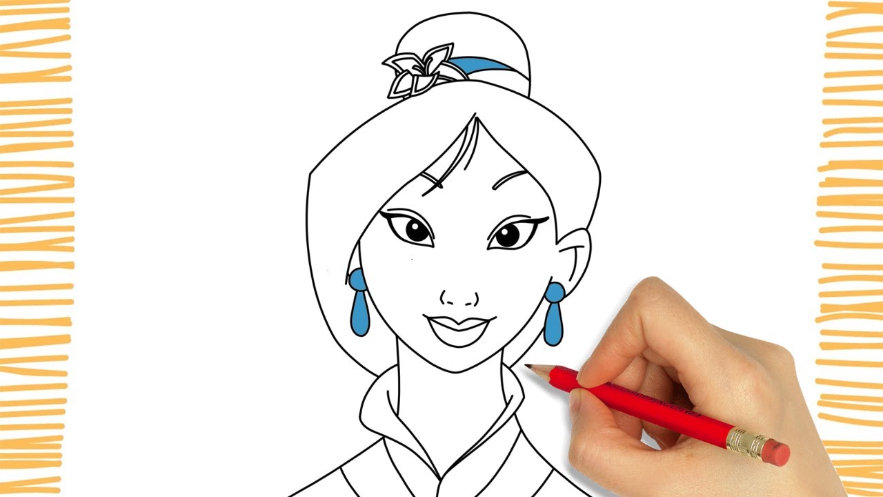 Como dibujar a MULAN I Disney