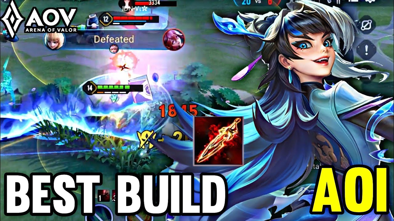 AOV : AOI GAMEPLAY | BEST BUILD - ARENA OF VALOR