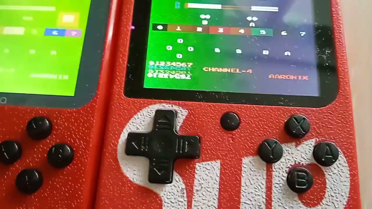Secret Main Device Test menu on handheld Famiclones (A+B open menu)