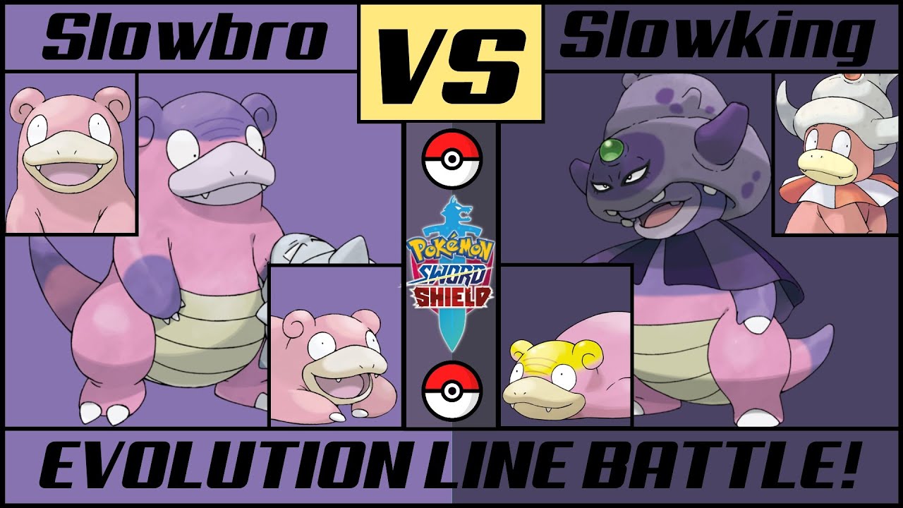 SLOWBRO vs SLOWKING - Evolution Line Battle