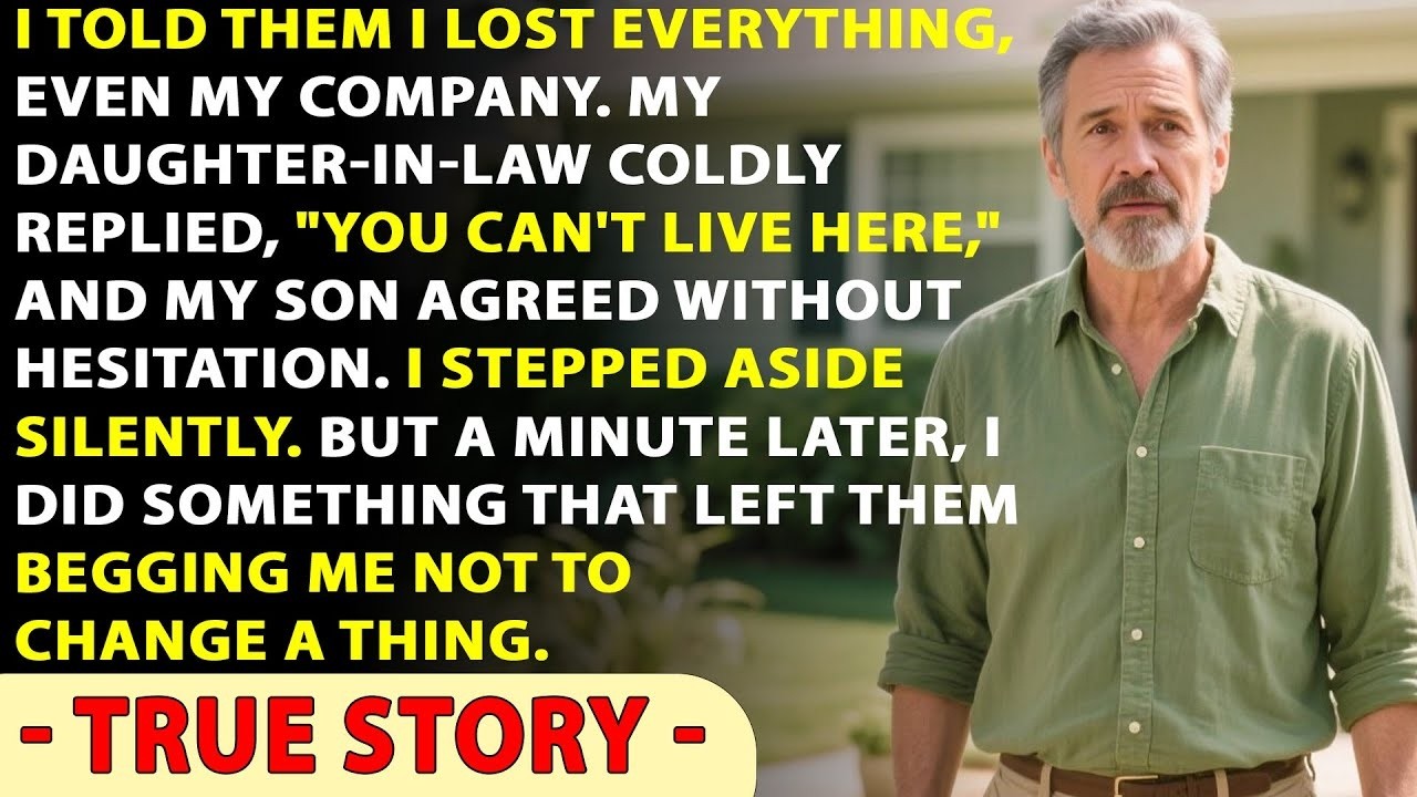 I Told My Son And His Wife _I Lost Everything Today._ What I Heard Next Changed It All... True Story