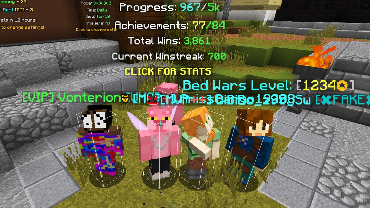 700 Winstreak in Hypixel Bedwars