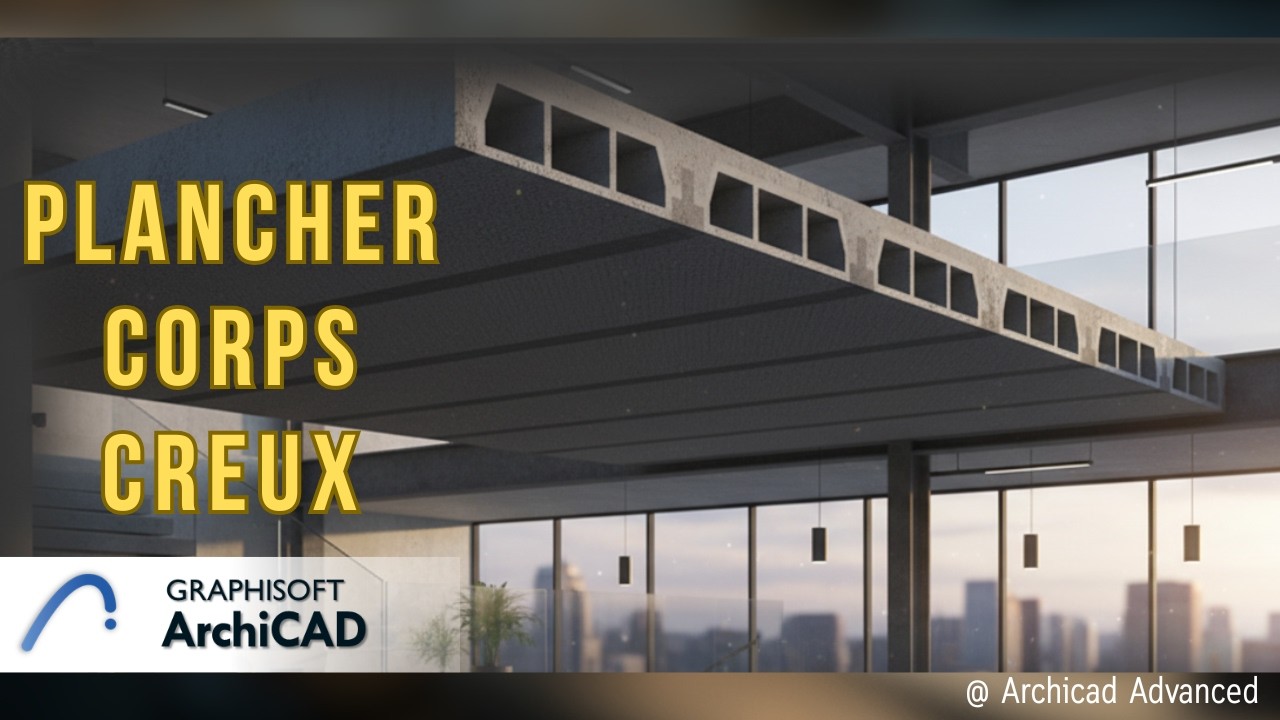 Comment faire un plancher à corps creux sur #ArchiCAD.